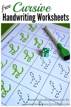 FREE Cursive Handwri FREE Cursive Handwri