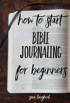 How to start Bible j How to start Bible j